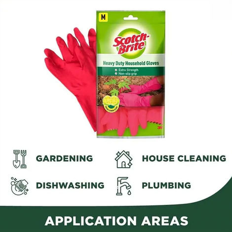 Scotch-Brite Kitchen Gloves Medium Size
