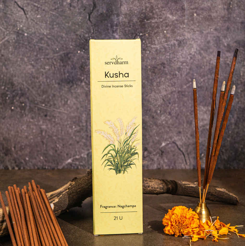 Kusha Divine Incense Sticks | Fragrance Nagchampa | ServDharm