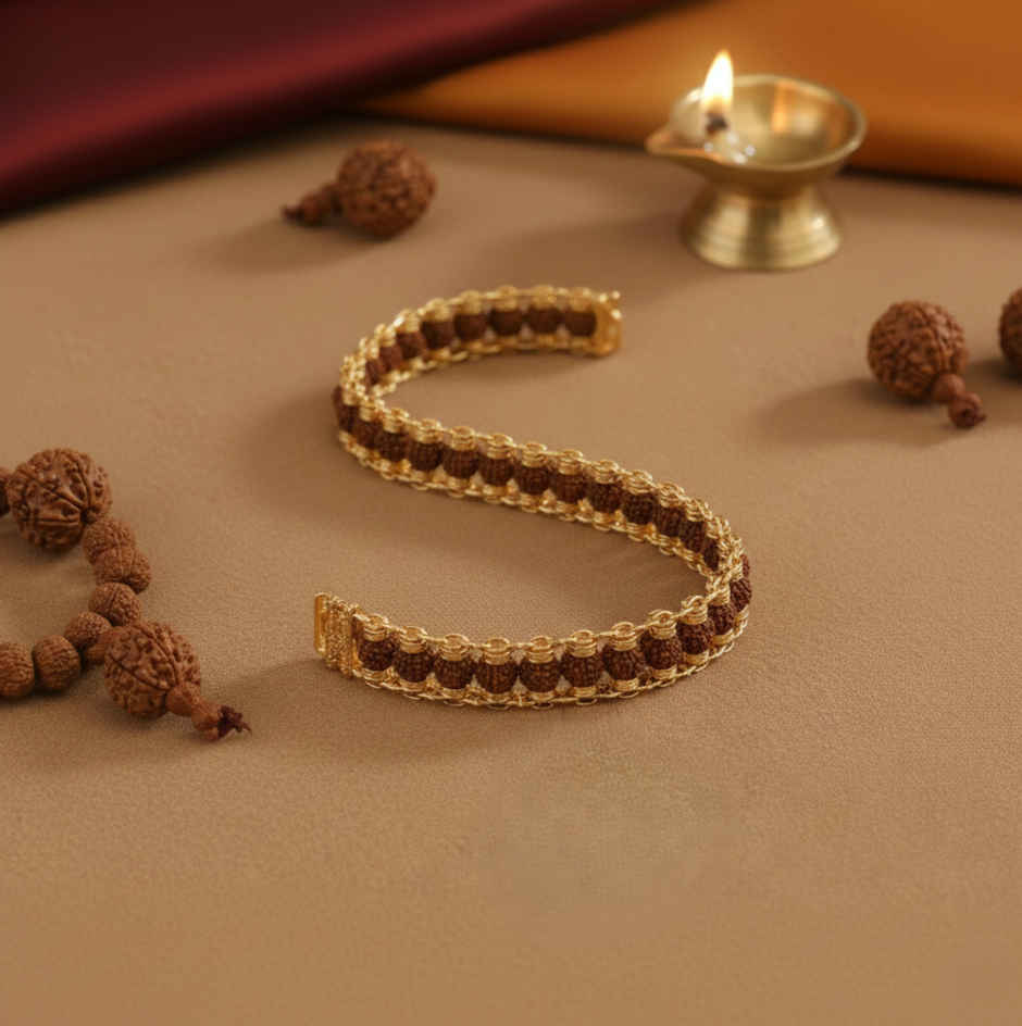 Rudraksha Healing Energy Bracelet for Men | Pack of 1 | ServDharm