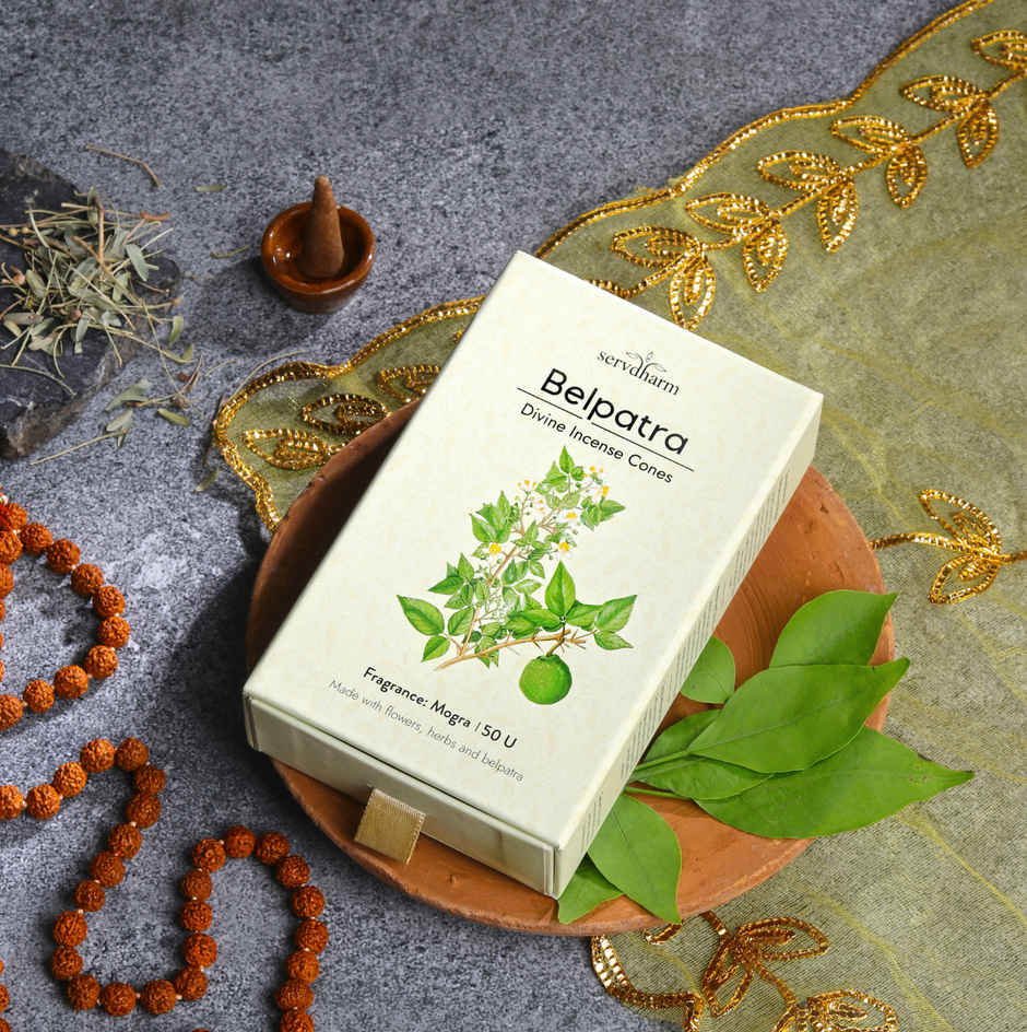 Belpatra Divine Incense Cones | Fragrance Mogra | ServDharm