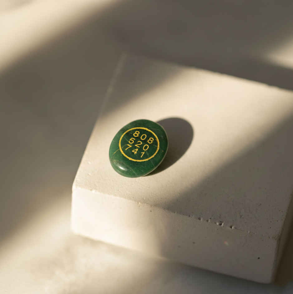Green Jade Zibu Money Coin Wealth Charm | ServDharm