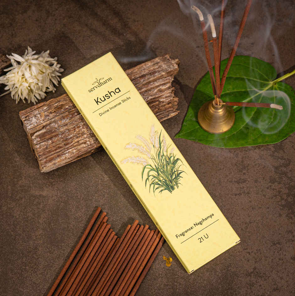 Kusha Divine Incense Sticks | Fragrance Nagchampa | ServDharm