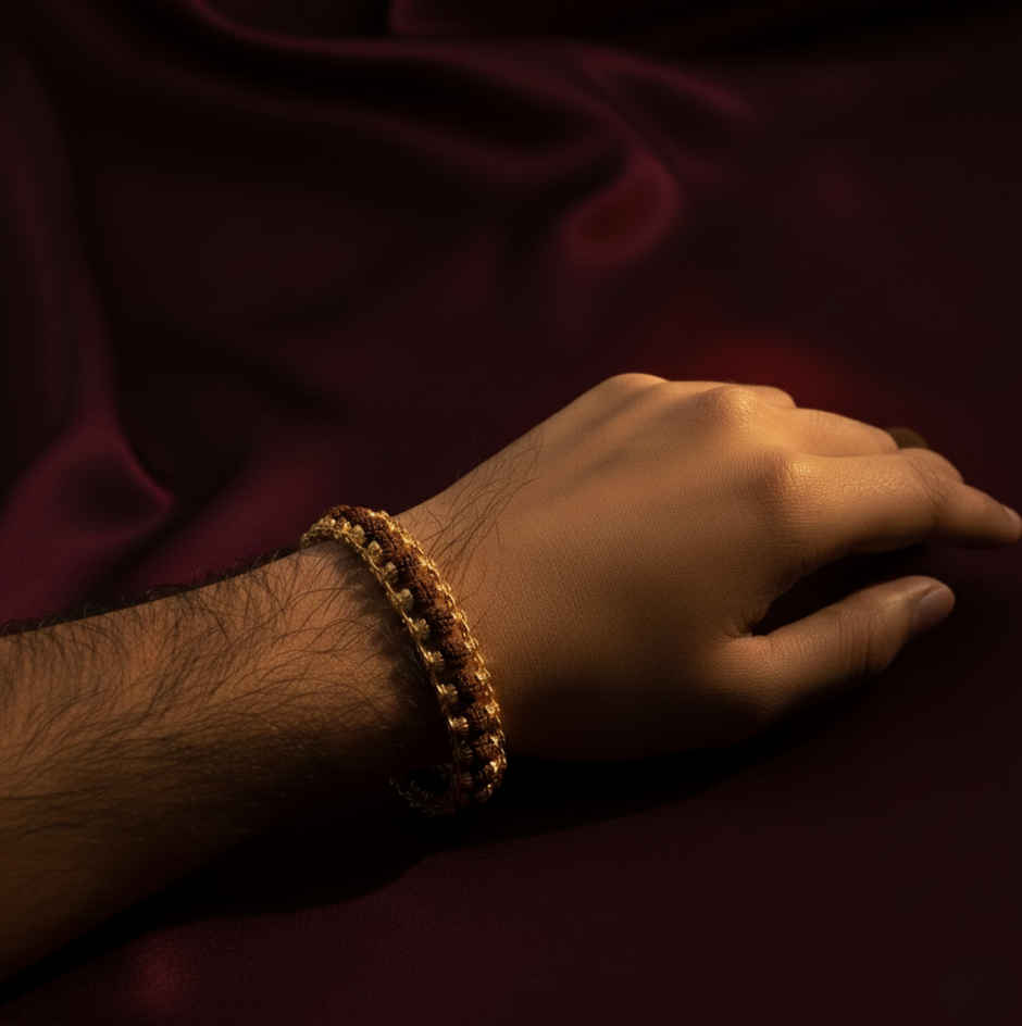 Rudraksha Healing Energy Bracelet for Men | Pack of 1 | ServDharm
