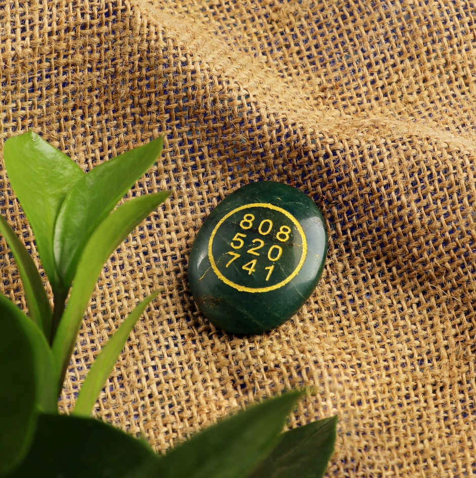Green Jade Zibu Money Coin Wealth Charm | ServDharm