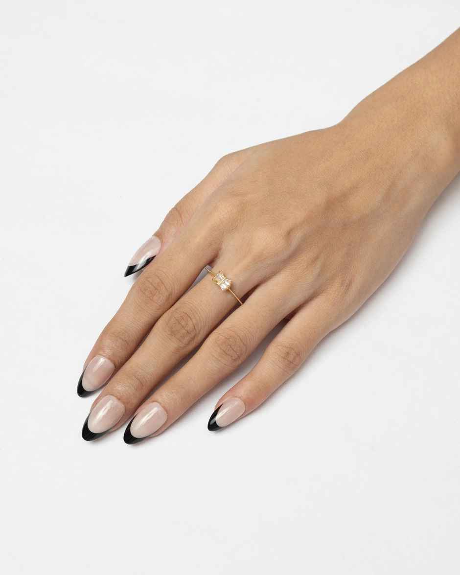 Pep Nails Midnight Tips Medium Almond French Tips Nude Reusable Press On Nails 30 Nail Tips