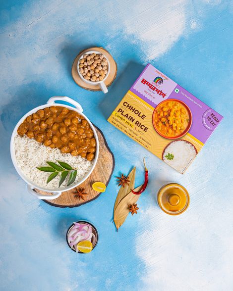 Chhapanbhog Chhole with Plain Rice