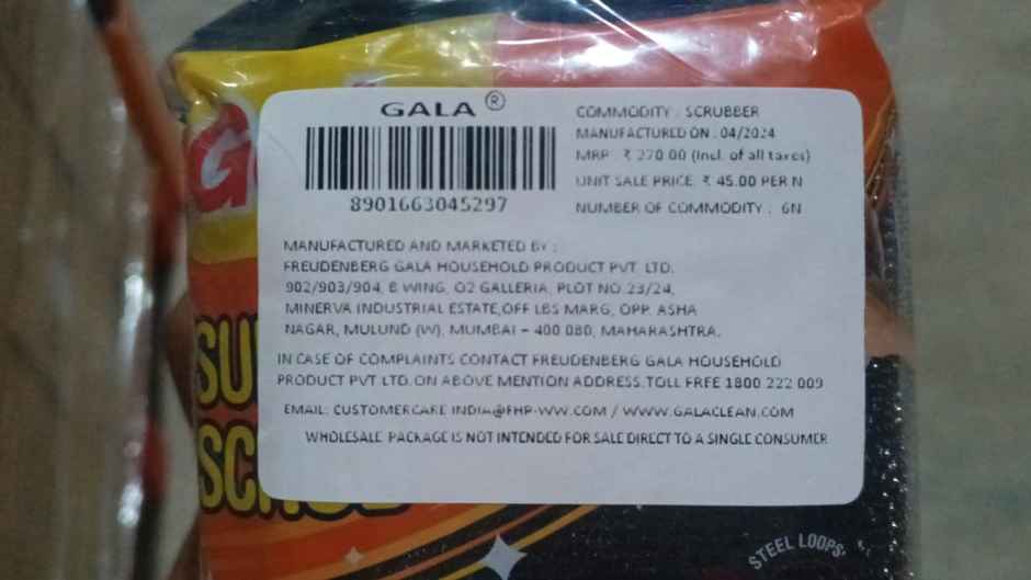 Gala Super Scrub Utensil Scrubber Combo Set