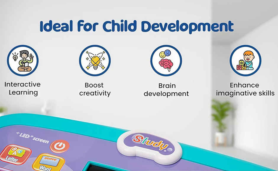 Fablue Activity Learning Laptop Piano Music Educational Toy | Multicolor | 3+ years