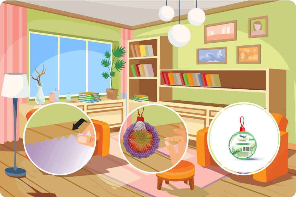 Plumz Bathroom Air Freshener Blocks Wild Lavender 75 gms & Premium Round Air Freshener Lavender 100 gms Combo