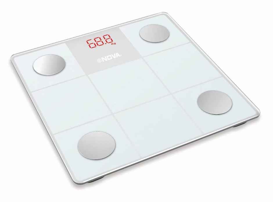 Nova BGS 1278 Glass Bluetooth Body Fat Scale - 150Kg