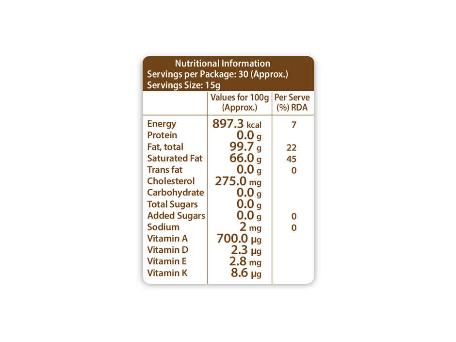 Paras Nandan Cow Ghee Tetra Pack