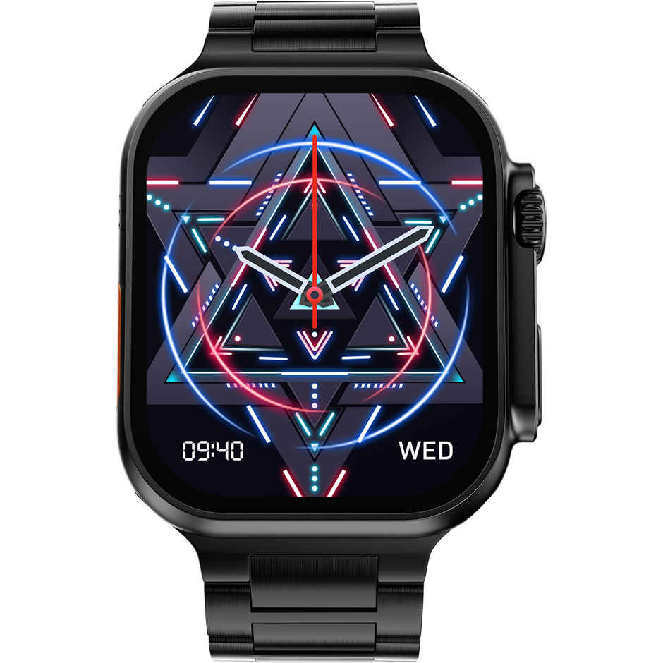 Fire-Boltt DAPPER | 2.1" AMOLED Display | BT Calling - Black (Chain Strap)