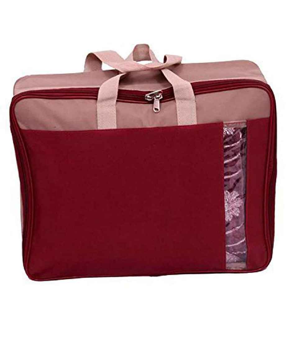 Kuber Industries Rexine Lahenga Bag | Beige