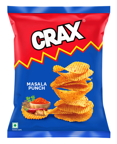 Crax Masala Punch Potato Chips Snacks