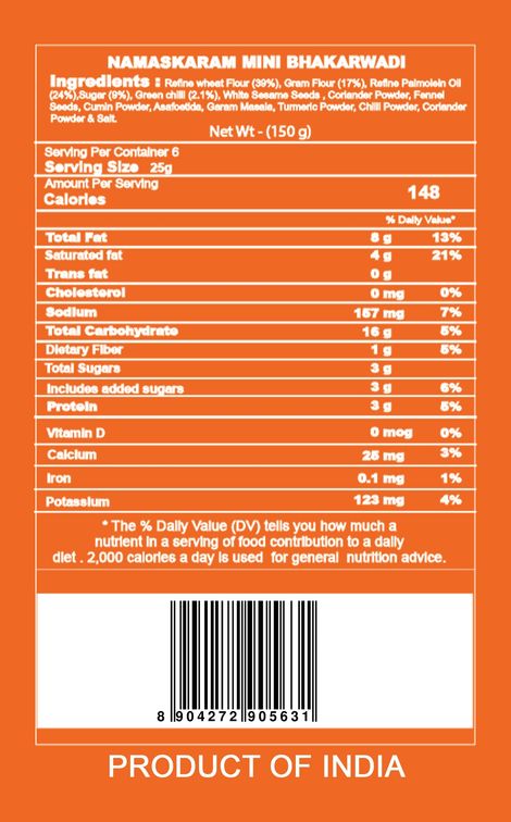 Namaskaram Mini Bhakarwadi
