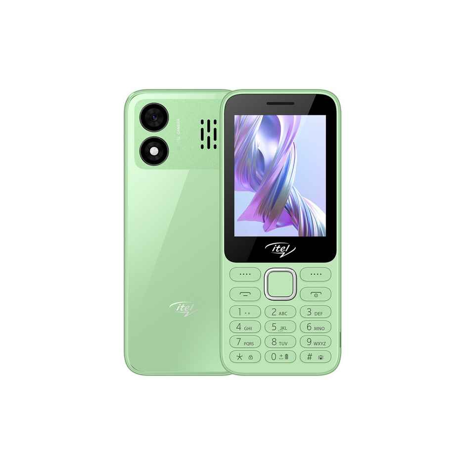itel It5330 Keypad Mobile | 2.8" Display | 1900 mAh Battery | Glass Back Design | Light Green