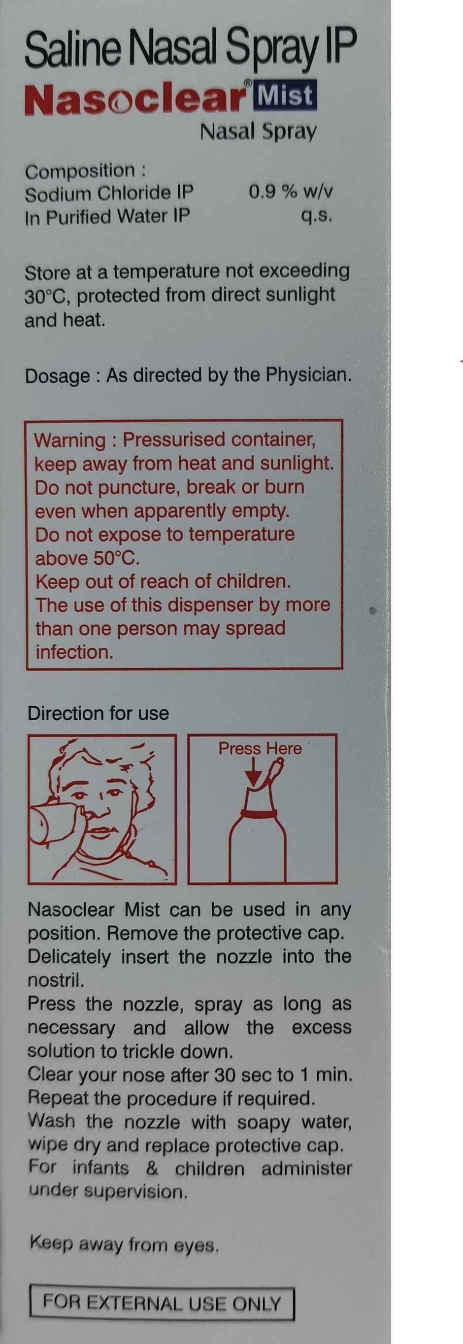 Nasoclear Mist  Nasal Spray