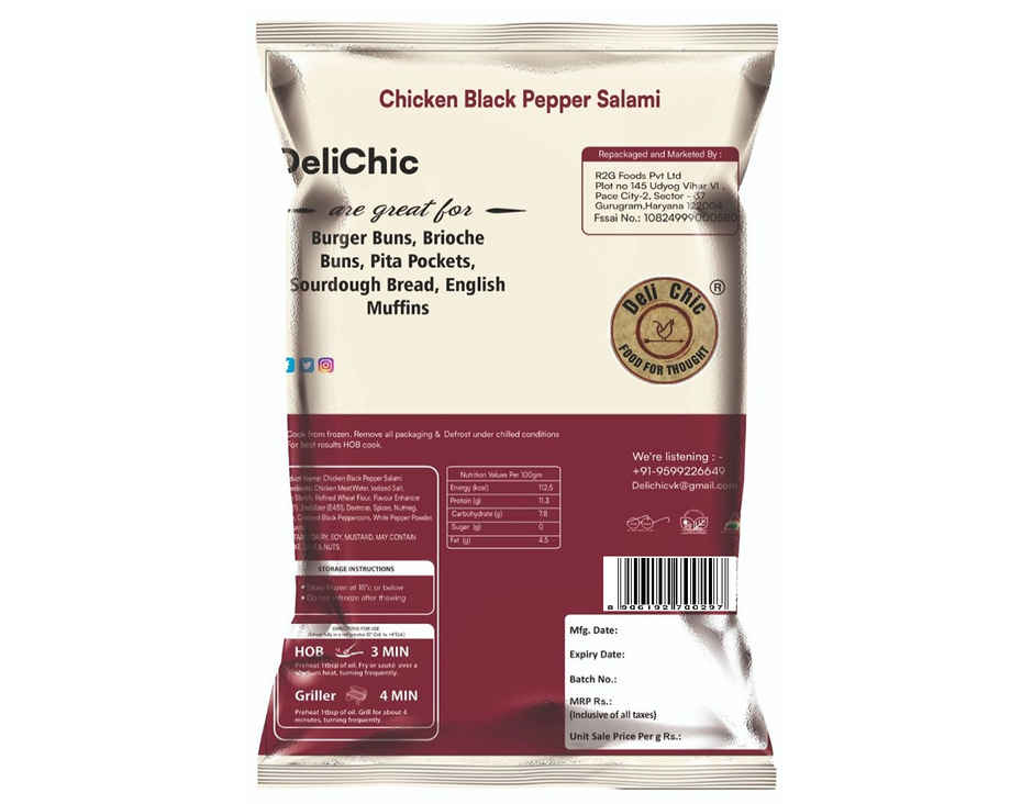Deli Chic Chicken Blackpepper Salami
