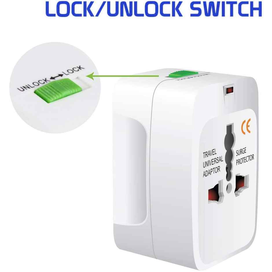 Universal All-In-One Worldwide International Travel Adapter Combo