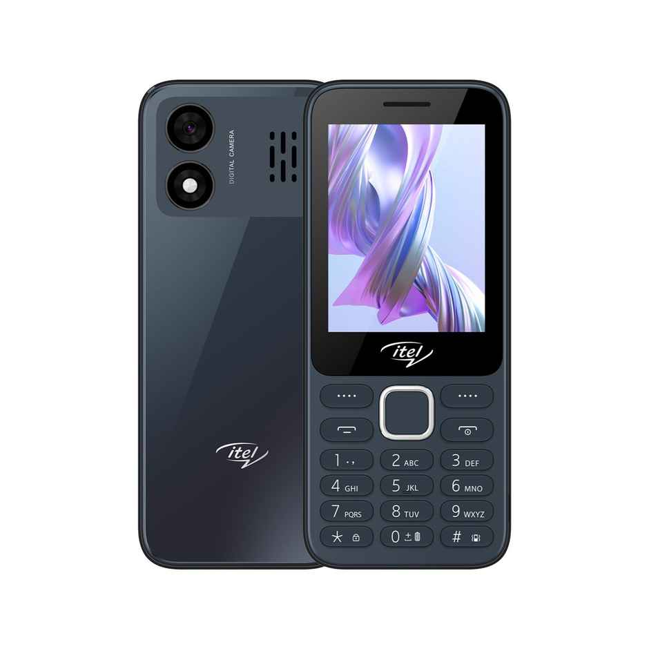 itel It5330 Keypad Mobile | 2.8" Display | 1900 mAh Battery | Glass Back Design | Black