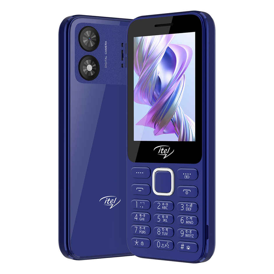 itel It5330 Keypad Mobile | 2.8" Display | 1900 mAh Battery | Glass Back Design | Blue