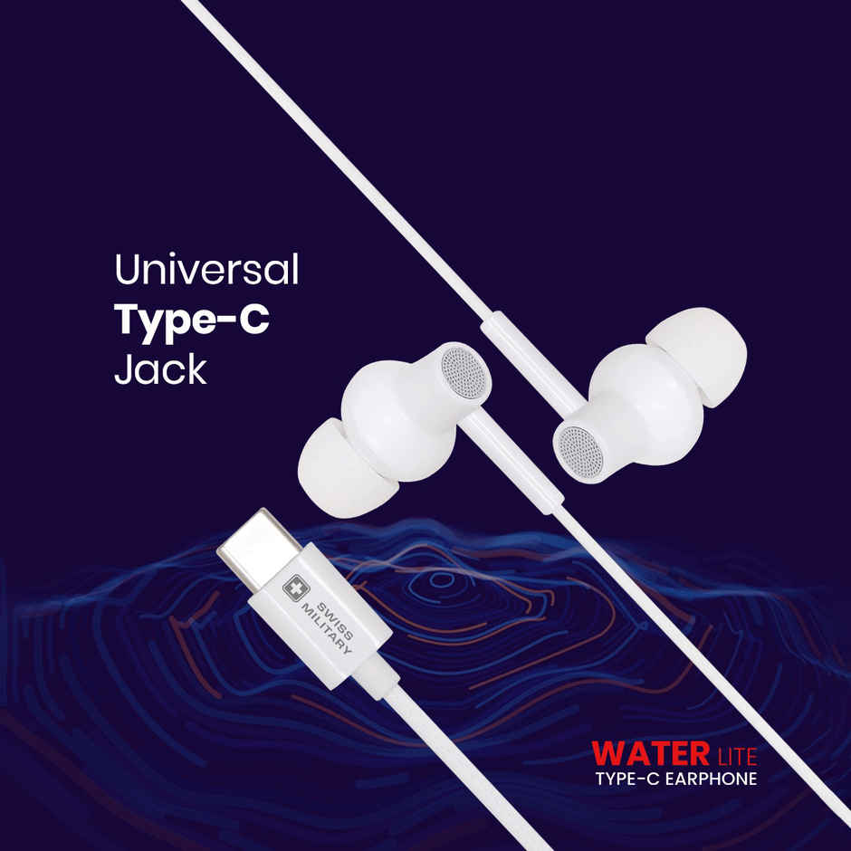 Swiss Military Audio Earphone - Water Lite C-type White
