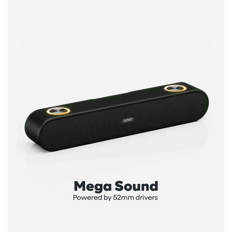 Govo Gosurround 220 16W Bluetooth Sound Bar,Soundbar-(Platinum Black)