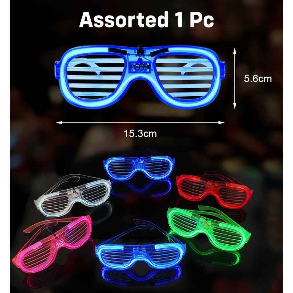 Shutter Eye Glasses With Led | Fun & Party Accessory | Party Propz