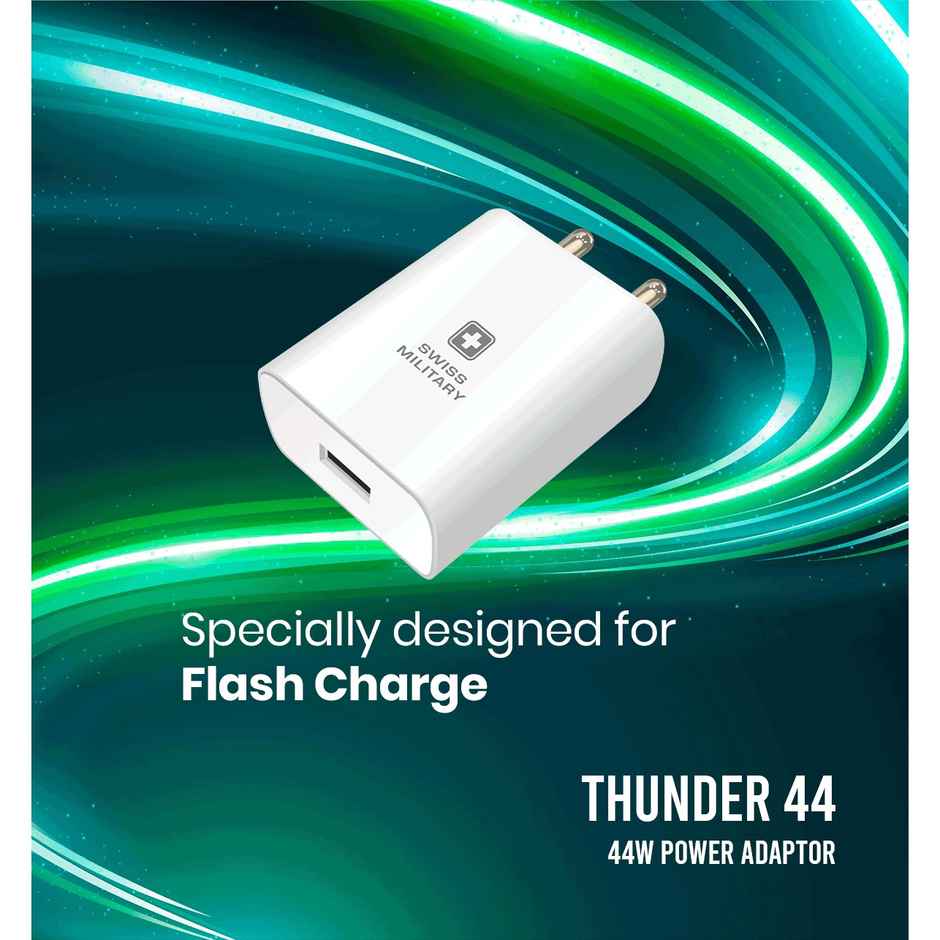 Swiss Military Audio Thunder 44 W Charger - White