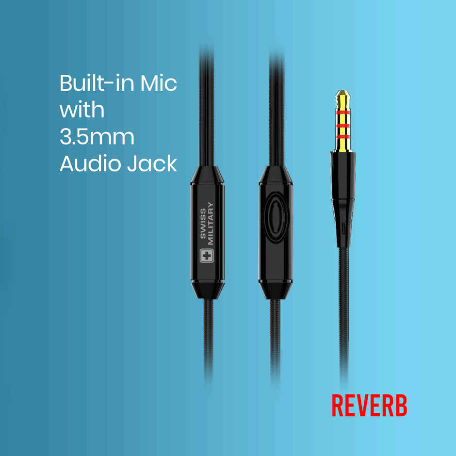 Swiss Military Audio Earphone Sm Reverb Blue