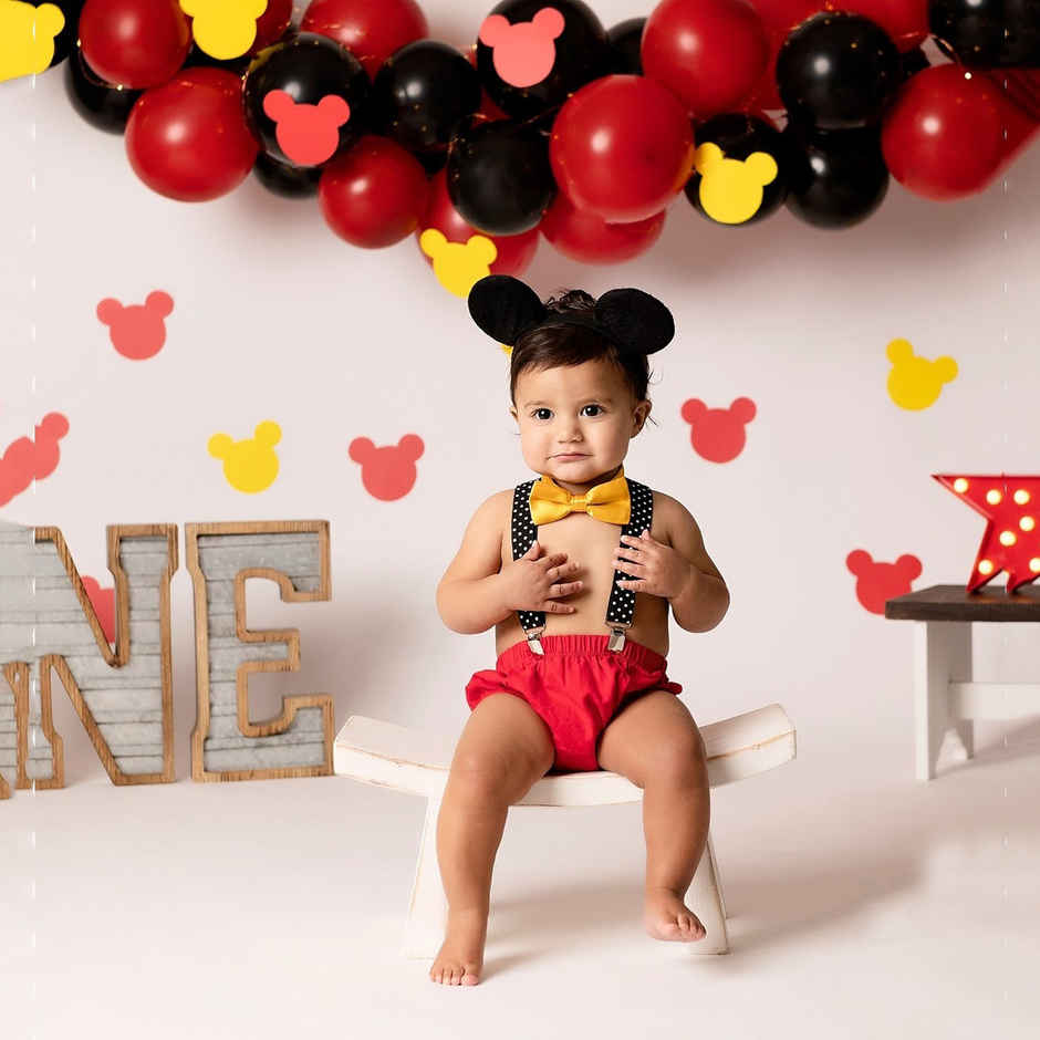 Red And Black Metallic Balloons | Pack of 50 | Party Propz