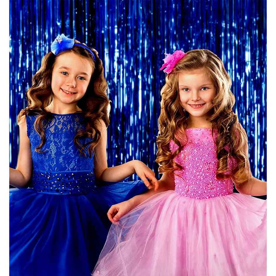 Foil Curtain Blue | Pack of 2 | Party Propz