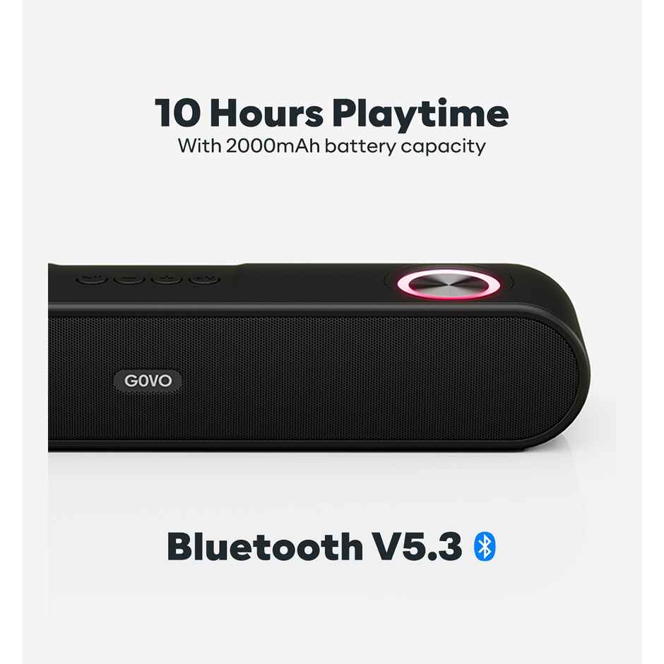 Govo Gosurround 220 16W Bluetooth Sound Bar,Soundbar-(Platinum Black)