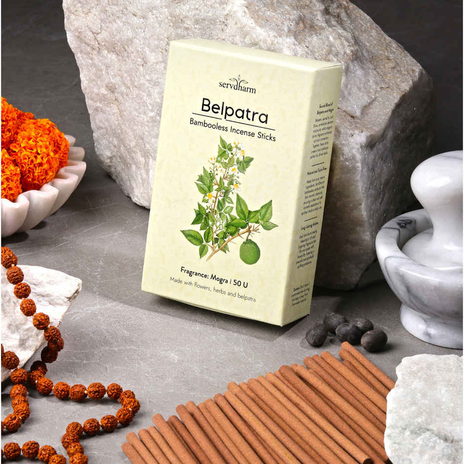 Belpatra Bambooless Dhoop Sticks | Fragrance Mogra | ServDharm