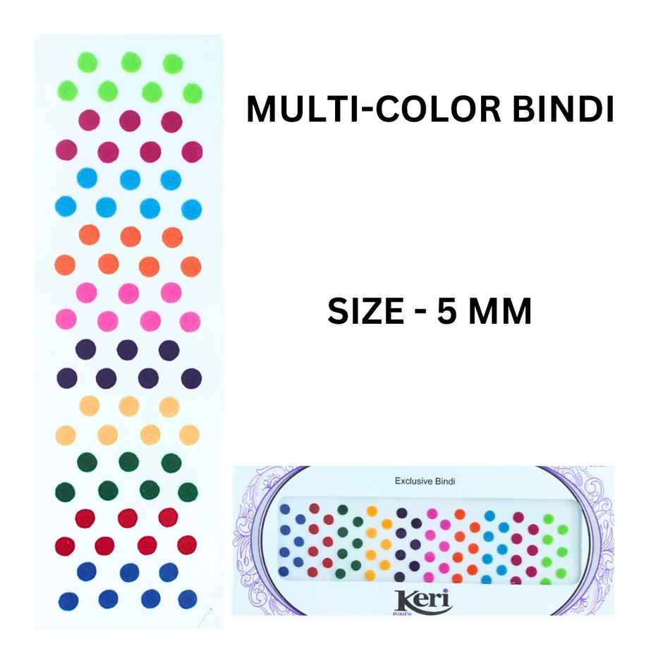Se7en Multi Color Bindi | 5 mm | Stylish & Decorative