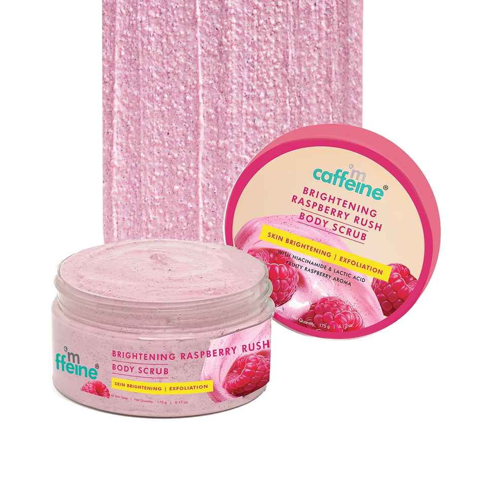 mCaffeine Brightening Raspberry Rush Body Scrub