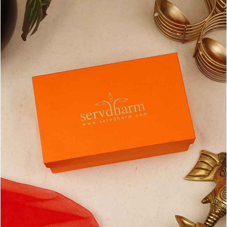 Brass Ganesh Shankh With Carvings | With Gift Box | ServDharm