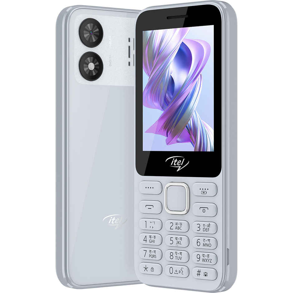 itel It5330 Keypad Mobile | 2.8" Display | 1900 mAh Battery | Glass Back Design | Light Blue