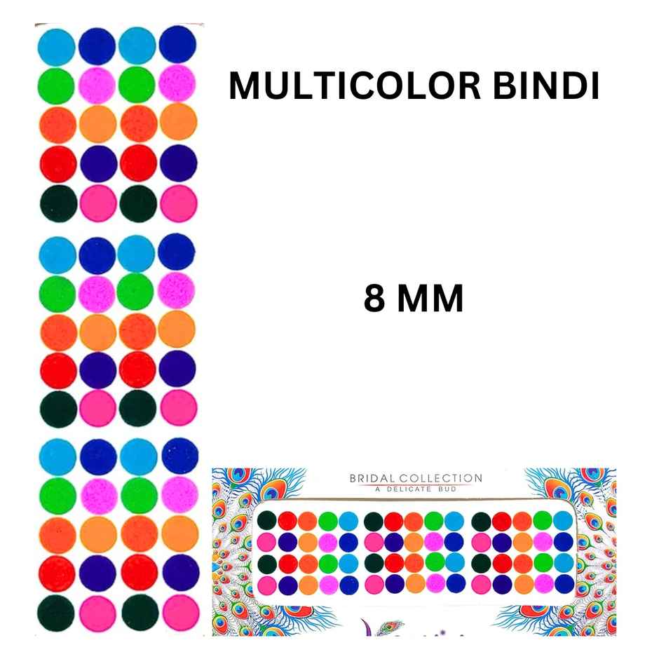 SE7EN Multi Color Bindi - 8 mm
