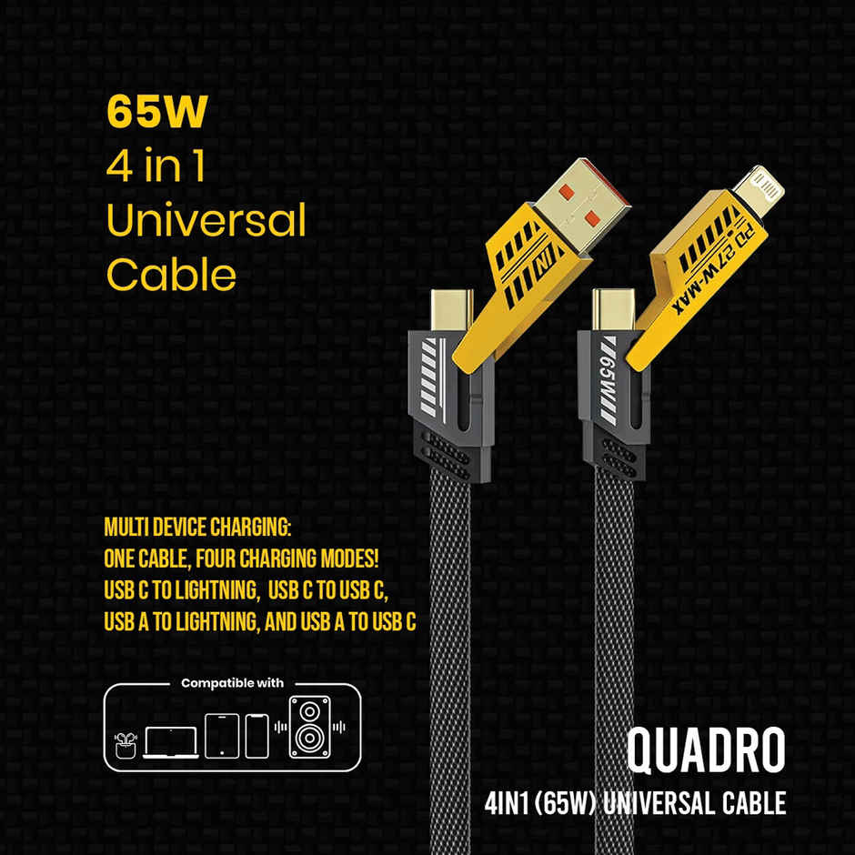 Swiss Military Audio Cable - Quadro 4-in-1