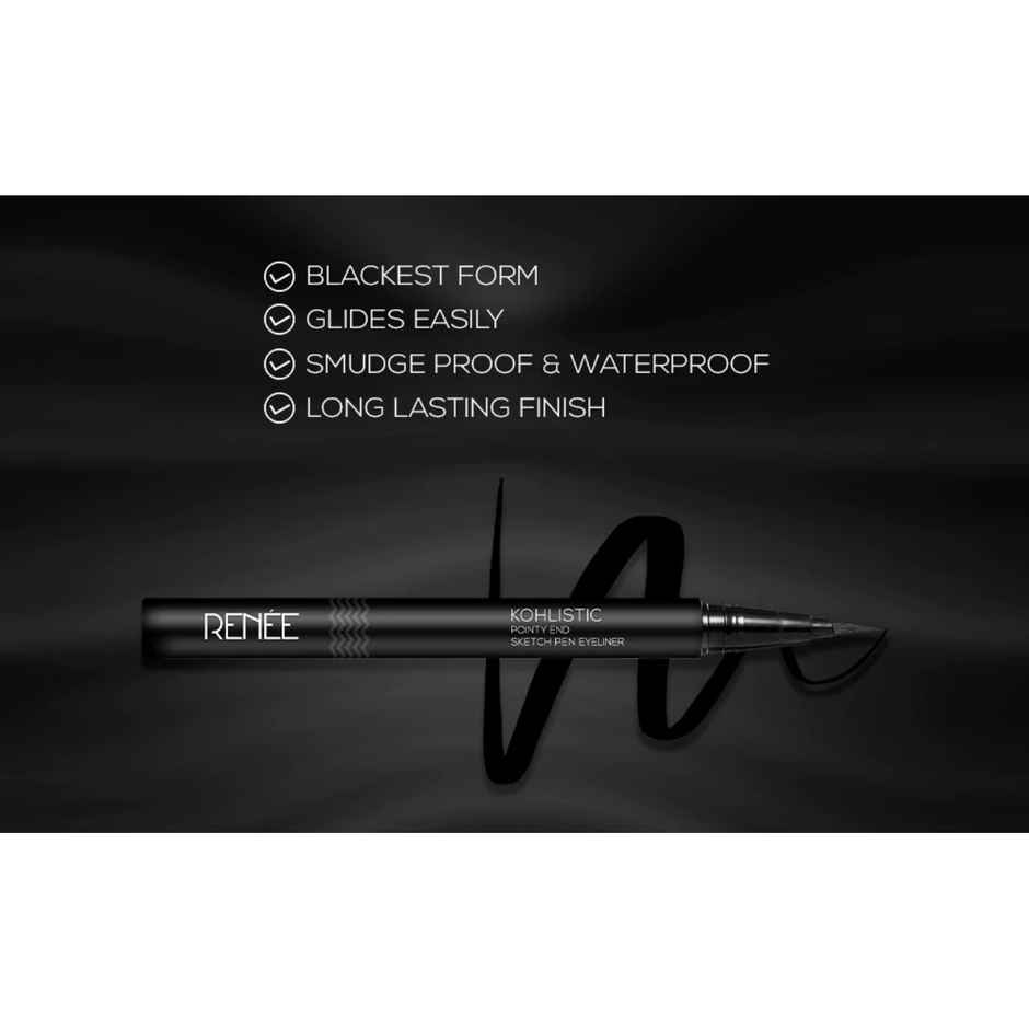 Renee Pointy End Sketchpen Eyeliner - Black | Waterproof