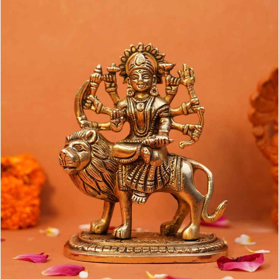 Durga Mata Pure Brass Idol | Servdharm