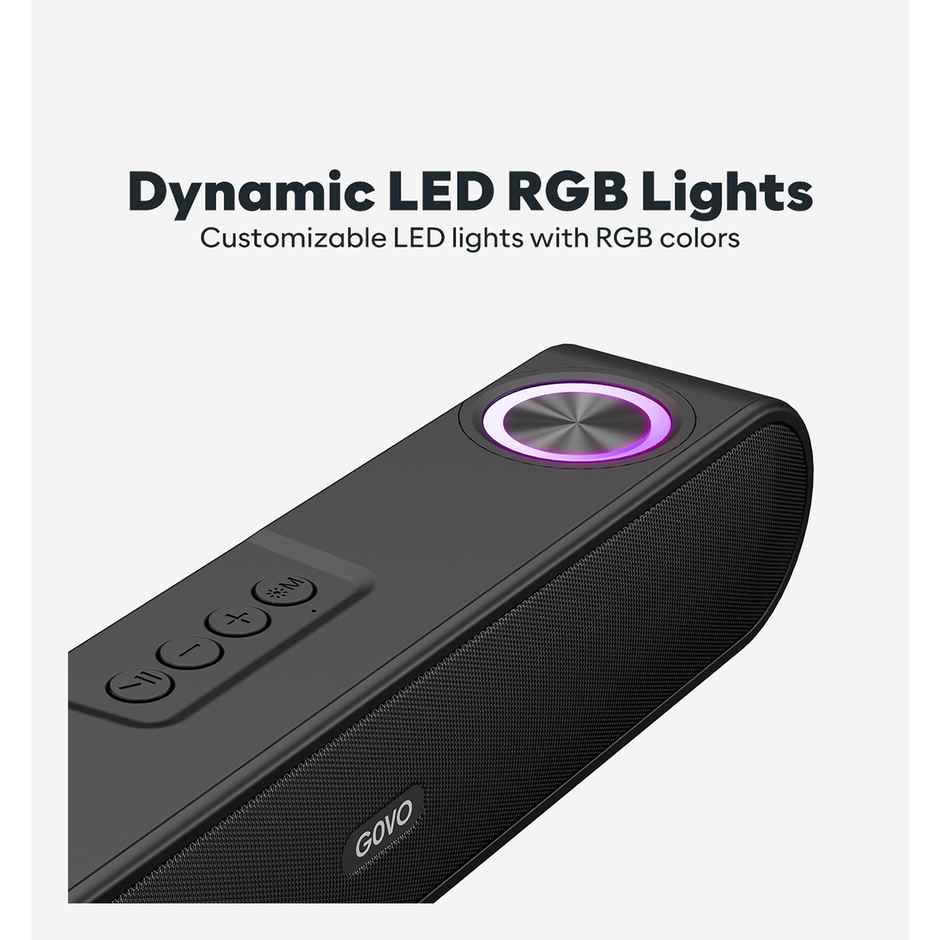 Govo Gosurround 220 16W Bluetooth Sound Bar,Soundbar-(Platinum Black)