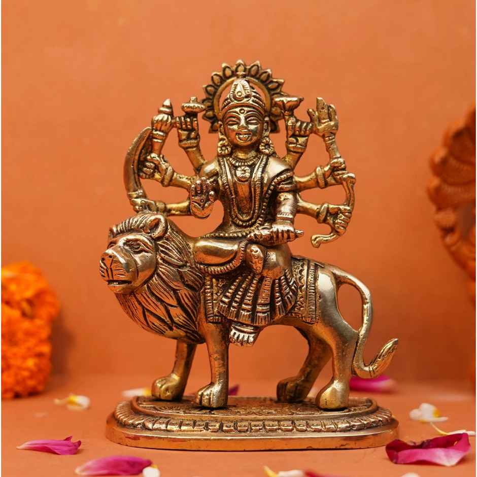 Durga Mata Pure Brass Idol | Servdharm