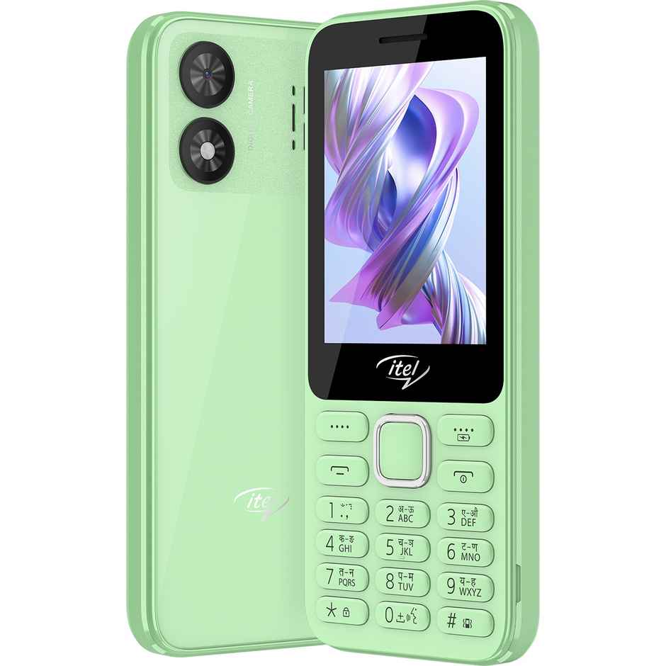 itel It5330 Keypad Mobile | 2.8" Display | 1900 mAh Battery | Glass Back Design | Light Green