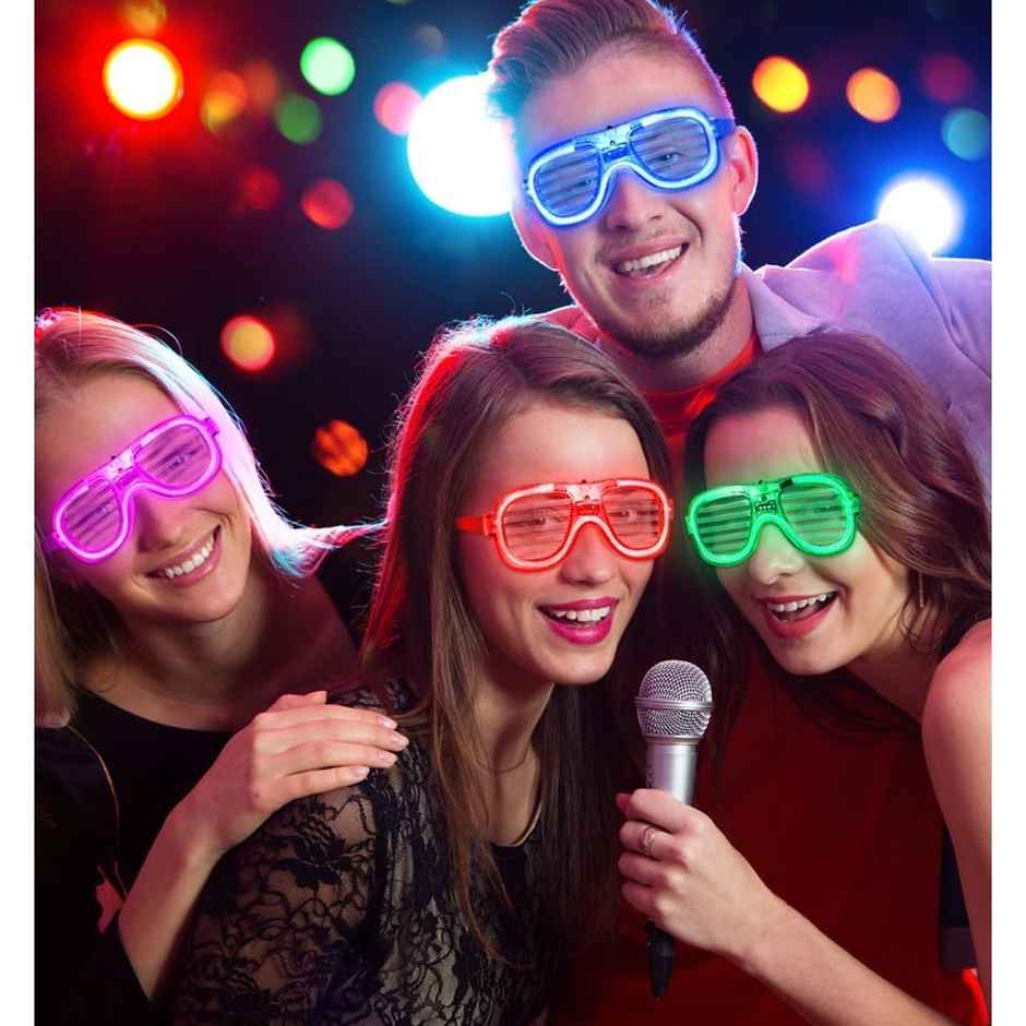 Shutter Eye Glasses With Led | Fun & Party Accessory | Party Propz