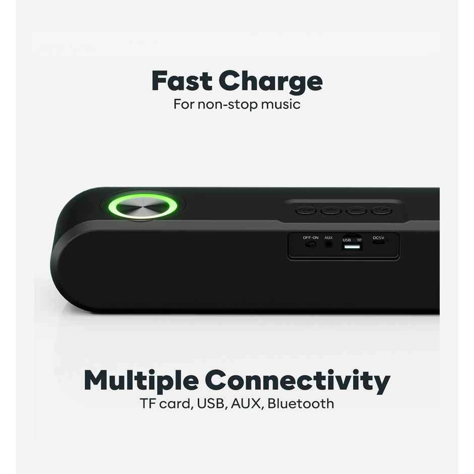 Govo Gosurround 220 16W Bluetooth Sound Bar,Soundbar-(Platinum Black)