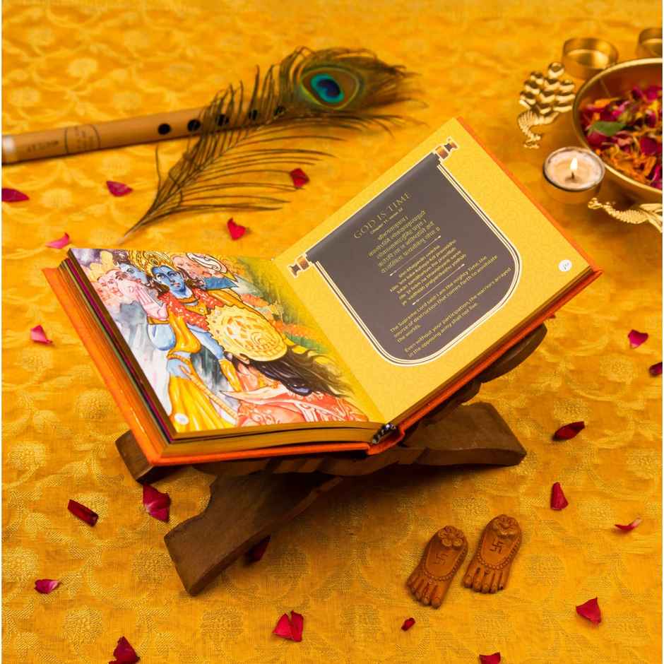 Servdharm Srimad Bhagavad Gita - Collector's Edition | Hardbound With Khadi Silk