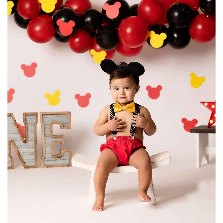 Party Propz Red And Black Metallic Balloons - Pack Of 50