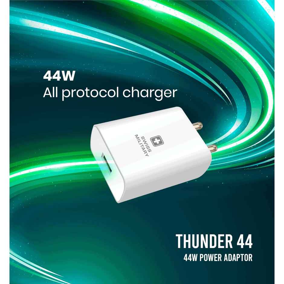 Swiss Military Audio Thunder 44 W Charger - White